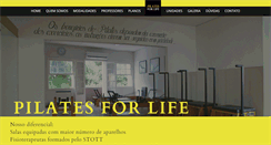 Desktop Screenshot of pilatesforlife.com.br