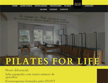 Tablet Screenshot of pilatesforlife.com.br