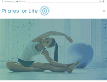 Tablet Screenshot of pilatesforlife.com.au